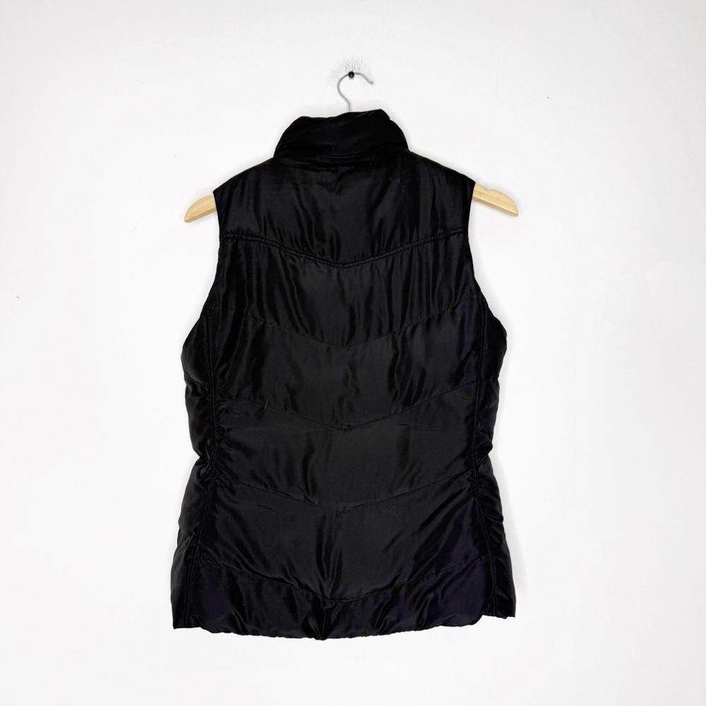Banana Republic Faux Fur Lined Puffer Vest Black Size Small - Picture 4 of 5